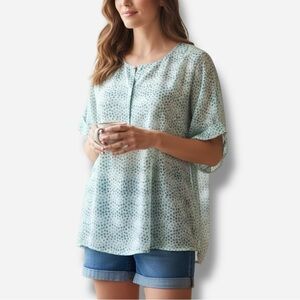 🌸New🌸 J Crew Women’s Short Sleeve Blouse Top Large